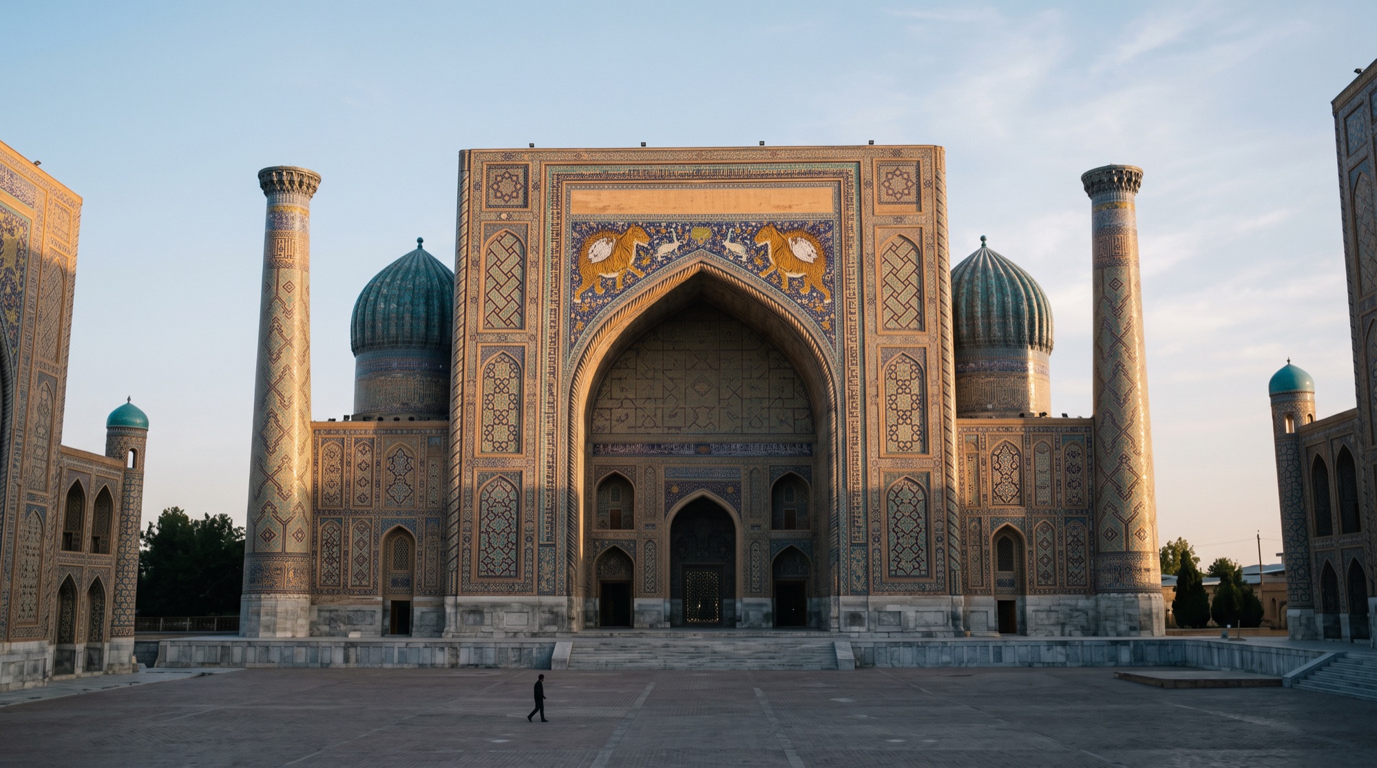Registan at dawn, empty